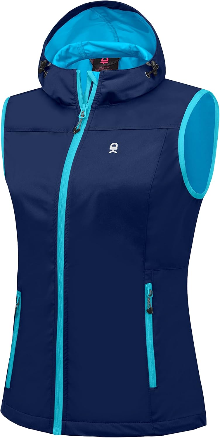 Lightweight Softshell Vest for Women - Windproof Sleeveless Jacket
