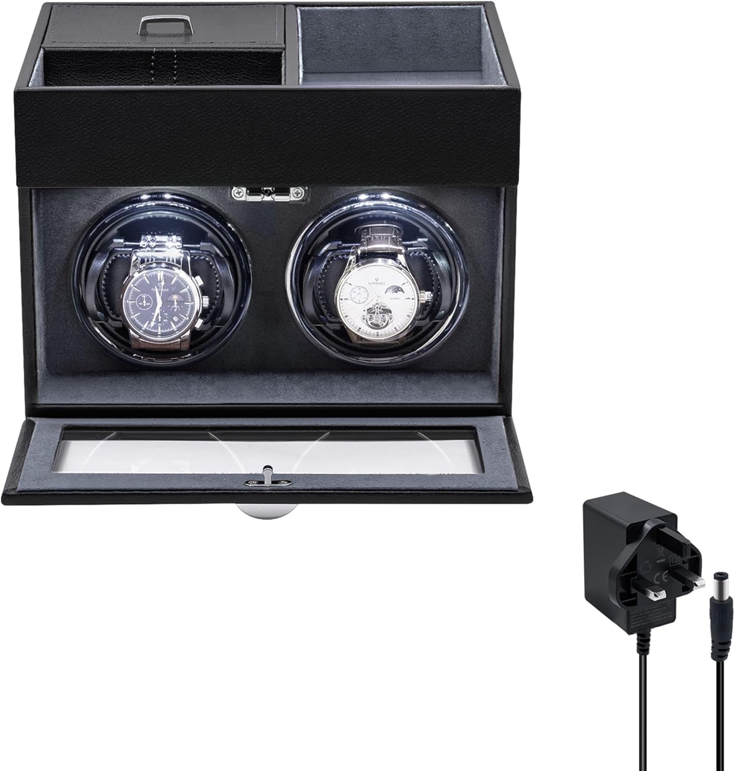 Silent Dual Watch Winder & Storage Box - Mcbazel