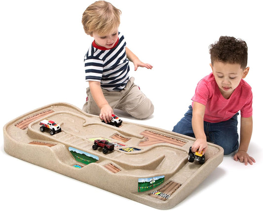 Simplay3 Portable Carry and Go Kids Race Track Toy Table