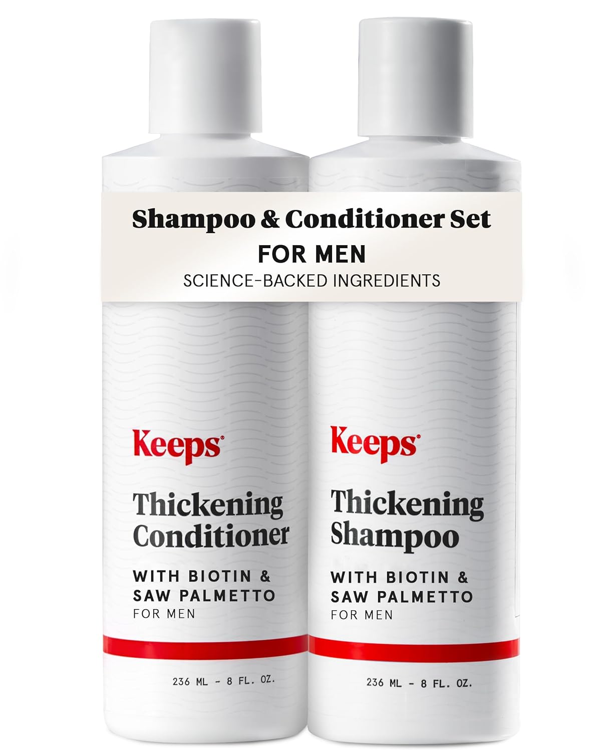 Keeps Thickening Shampoo & Conditioner Set for Fuller Hair