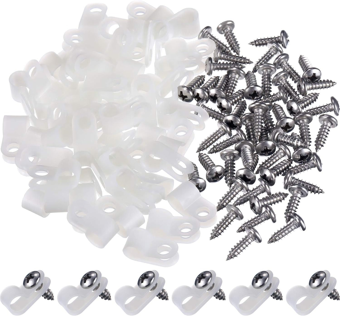 Secure Wire Management Solution: Hicarer 50 Pack Cable Clips