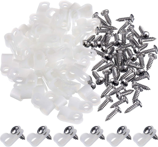 Secure Wire Management Solution: Hicarer 50 Pack Cable Clips