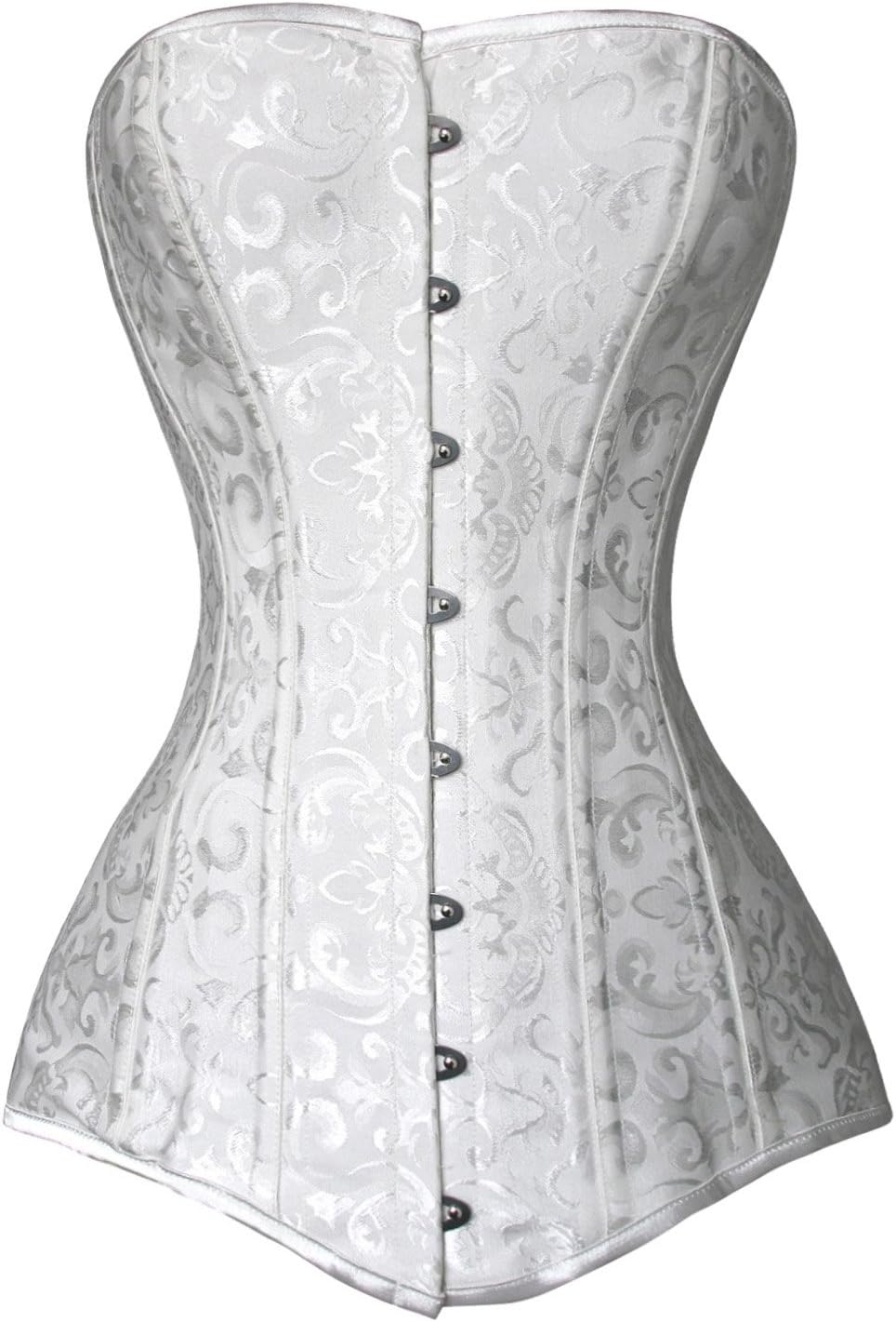 Charmian Women's 26 Steel Boned Cotton Long Torso Hourglass Corset