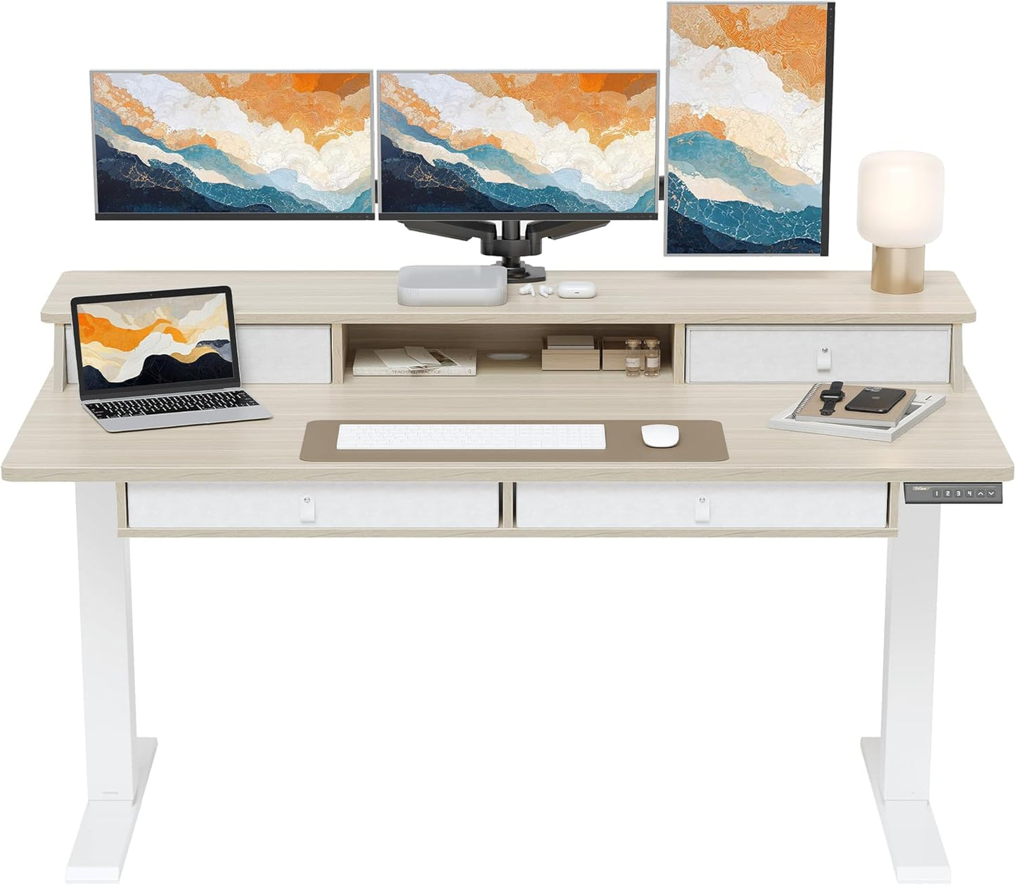 ErGear Electric Standing Desk with 4 Drawers for Home Office
