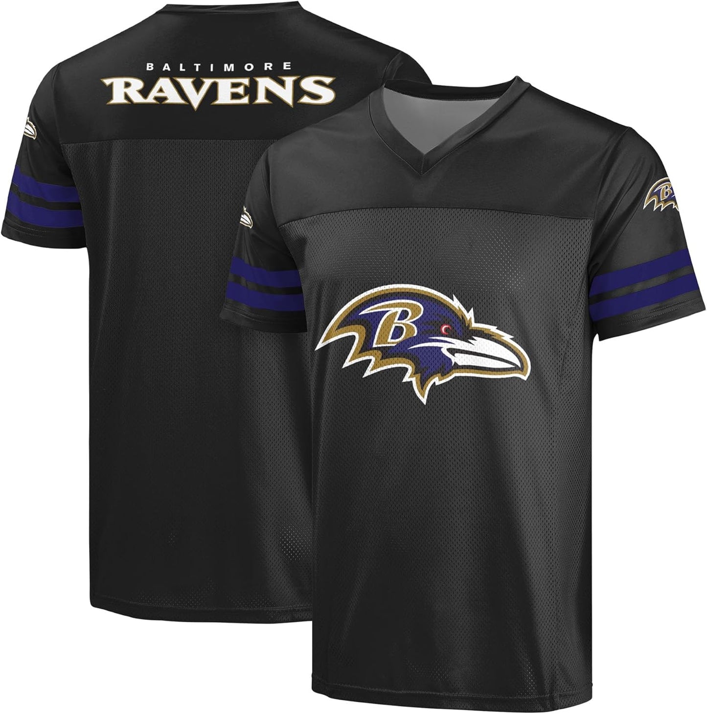 NFL Men's Officially Licensed Primary Logo Alternate Color V-Neck Top