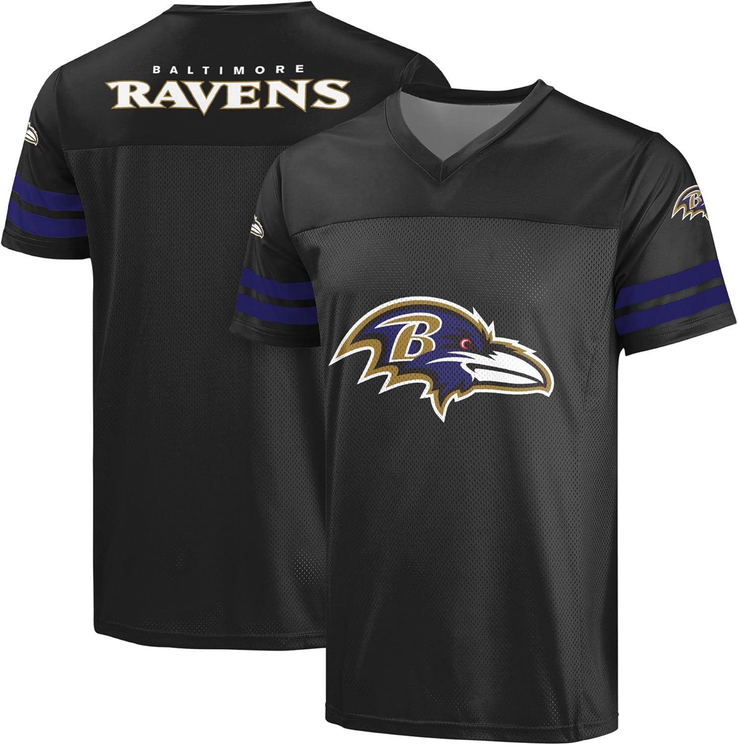 NFL Men's Officially Licensed Primary Logo Alternate Color V-Neck Top