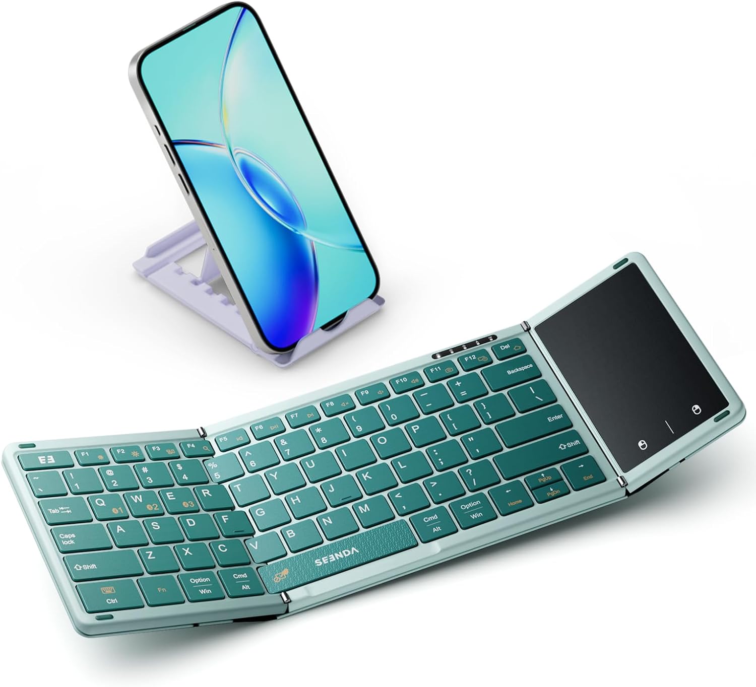 Portable Bluetooth Keyboard for College - Sage Green