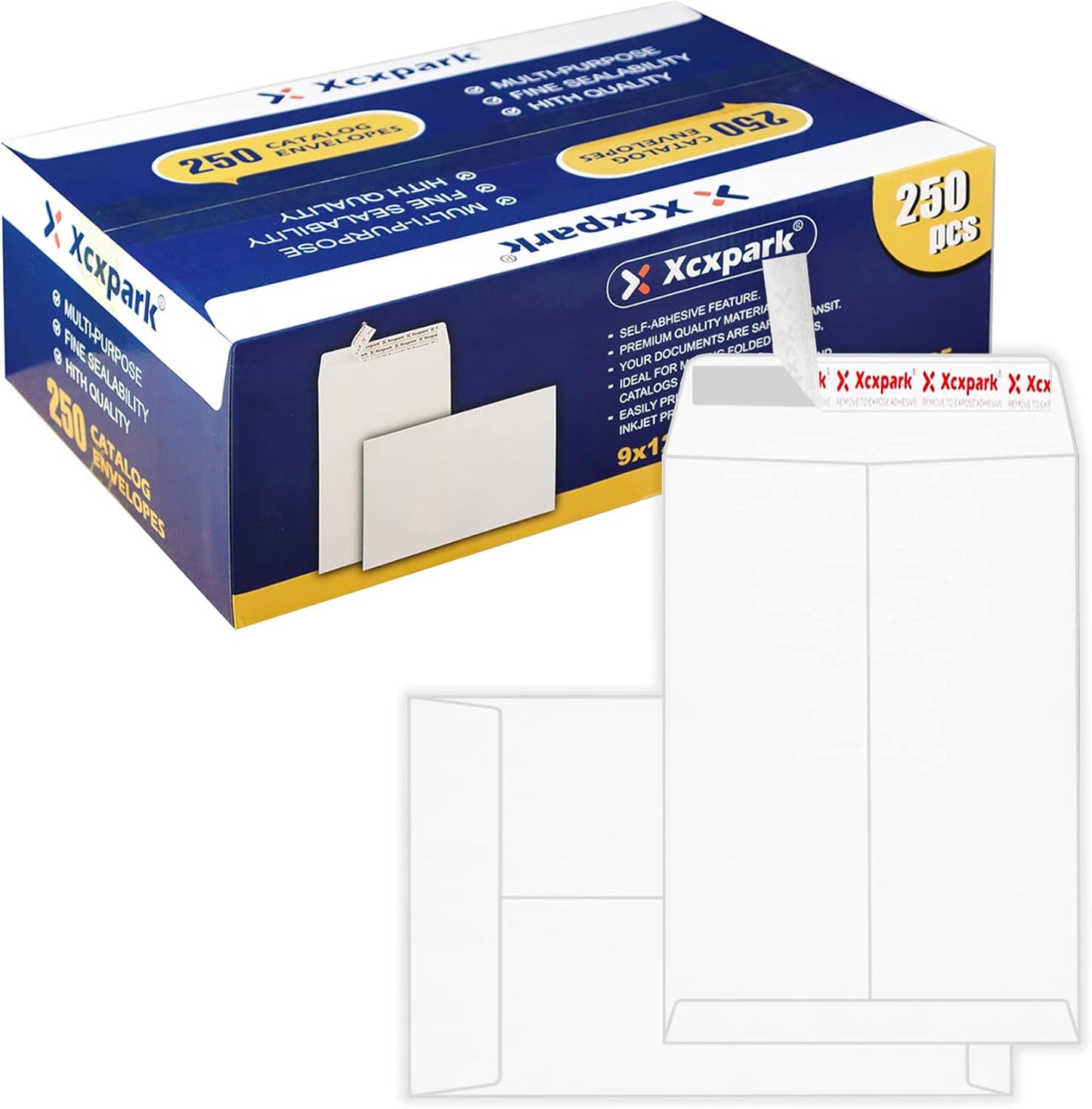 250 PCS 9x12 inches Security Catalog Envelopes for All Needs