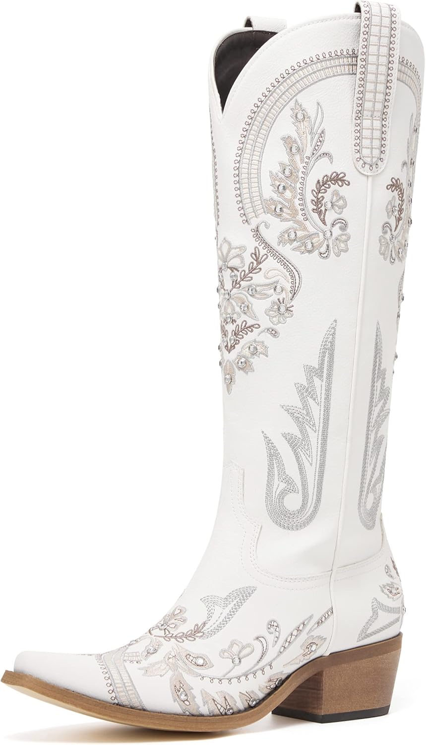 Western Cowboy Boots for Women with Rhinestones and Comfort