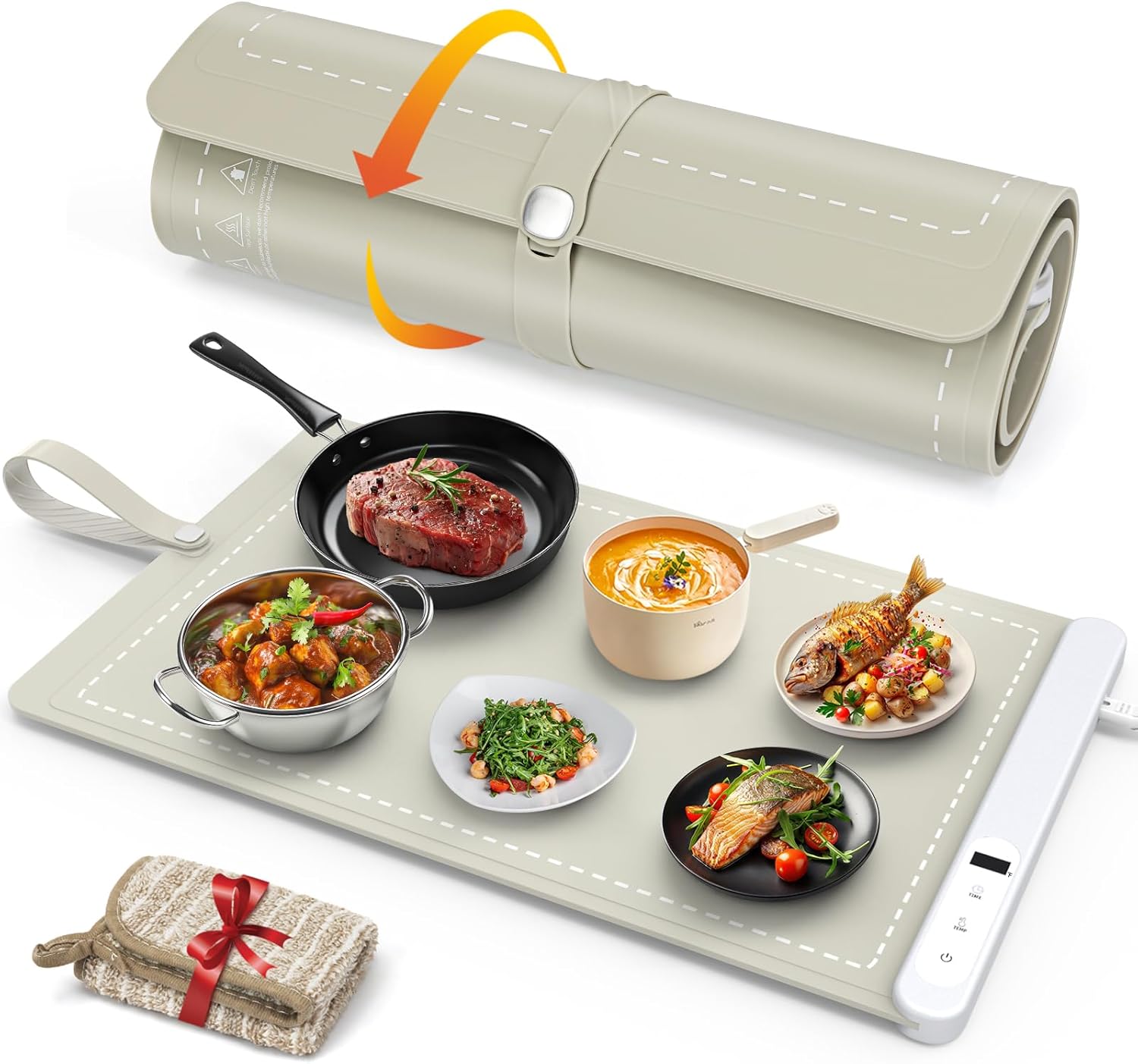 FYY Warming Mat for Food - Rapid Heating with 6 Temp Settings