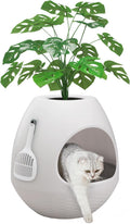 Eggloa6 Plant Litter Box - Hidden Cat Litter Box with Planter