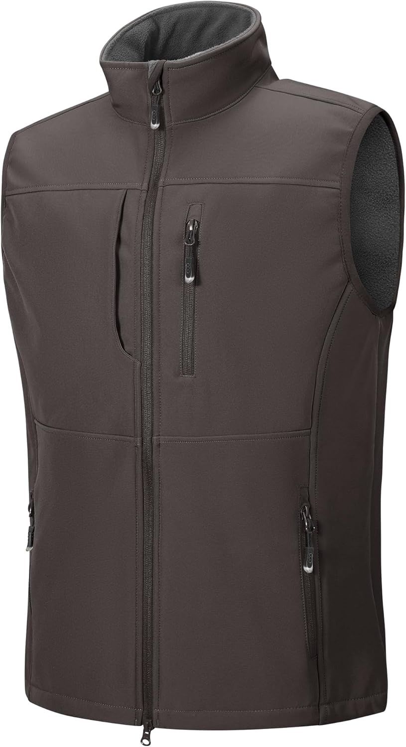 33,000ft Men's Lightweight Softshell Vest for Outdoor Activities