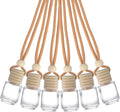 Car Air Freshener Diffuser 6 PCS Empty Hanging Bottles - Refillable