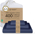 Threadmill Egyptian Cotton Twin Sheets Set - Soft 400 TC Sateen