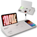 NEXTLUXE Glass Desk Whiteboard - Wireless Charger, Storage & Organizer