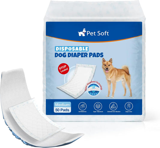 Ultra Absorbent Dog Diaper Liner Pads - Boosts Absorption for Incontinence & Heat