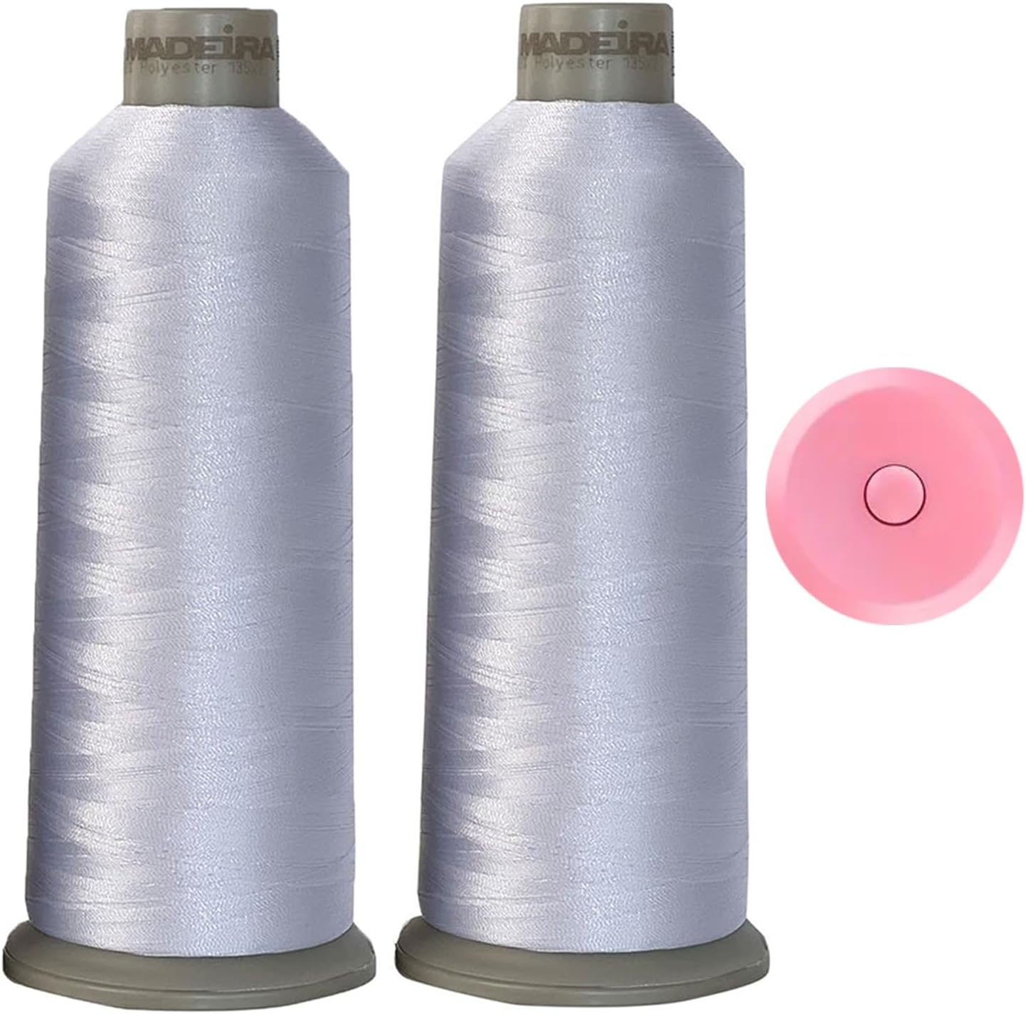 Madeira 1801 White Embroidery Thread - 5500Yd Huge Spool