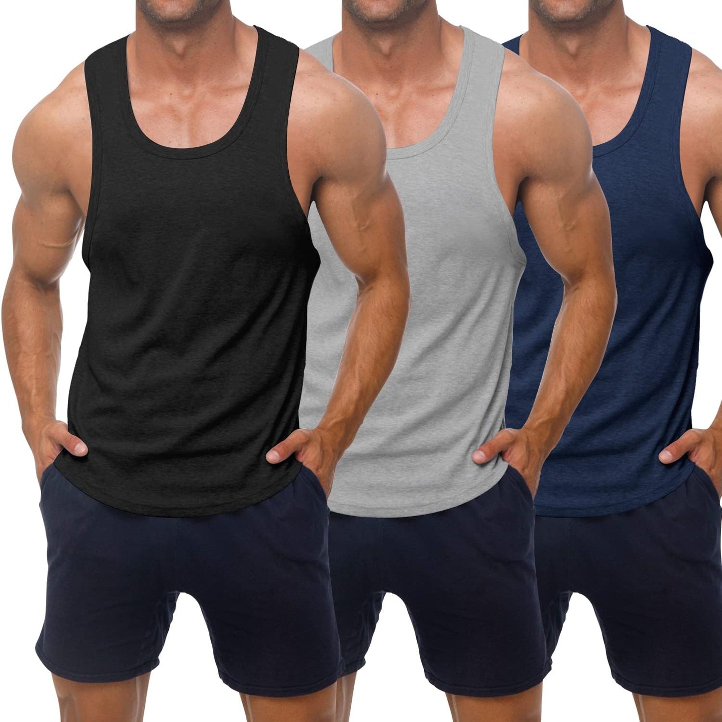 KAWATA Quick Dry Sleeveless Gym Tank