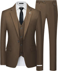 MAGE MALE Mens Suits Slim Fit 3-Piece Tuxedo Suit One Button