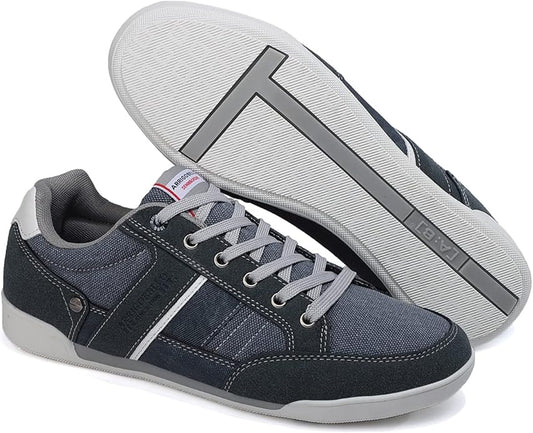 ASTERO Shoes for Mens Fashion Sneakers Casual PU Leather Walking
