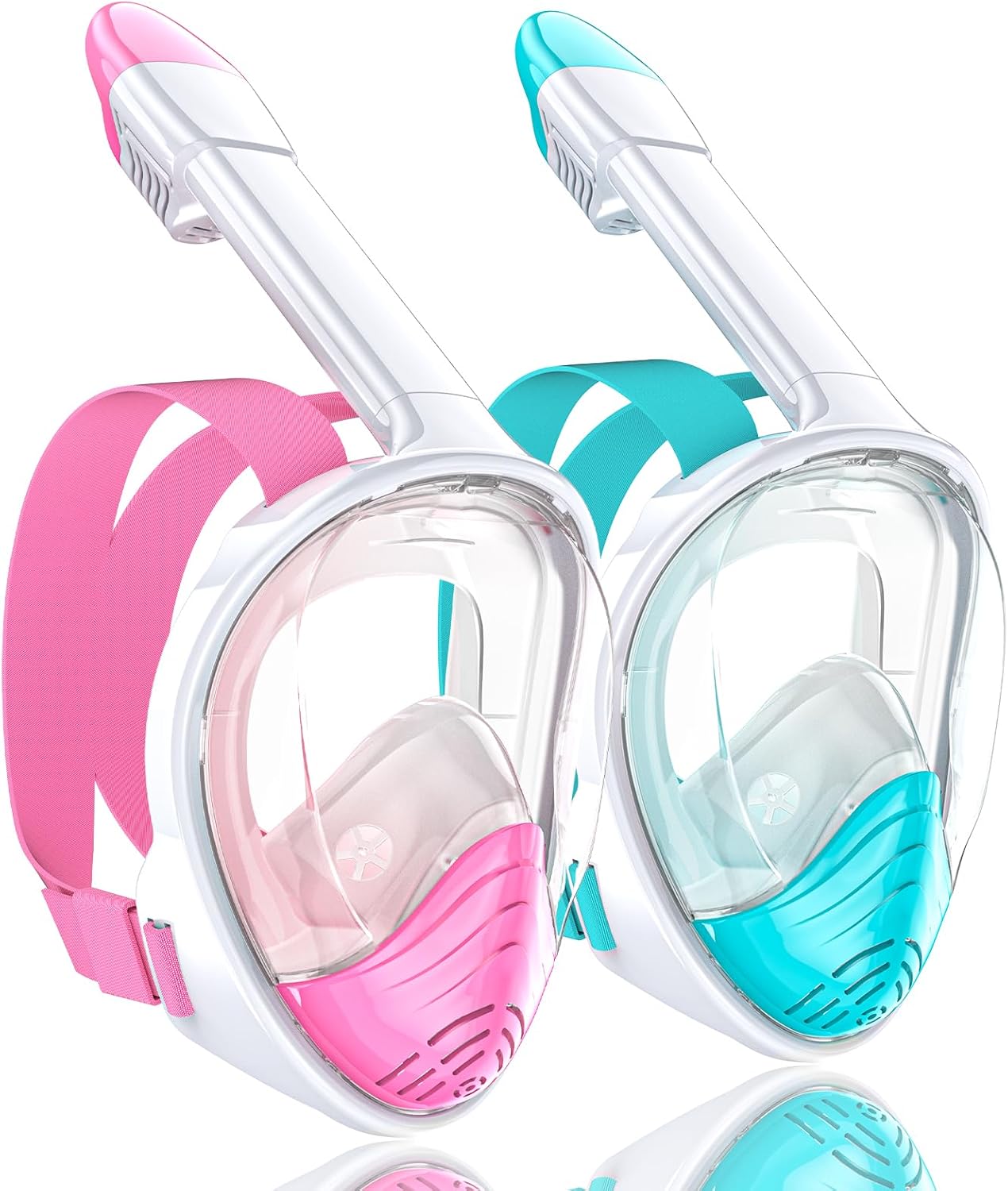 QingSong Full Face Snorkel Mask for Adults with Camera Mount