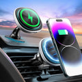 MagSafe Car Mount Charger 15W Fast Charging Magnetic Phone Holder