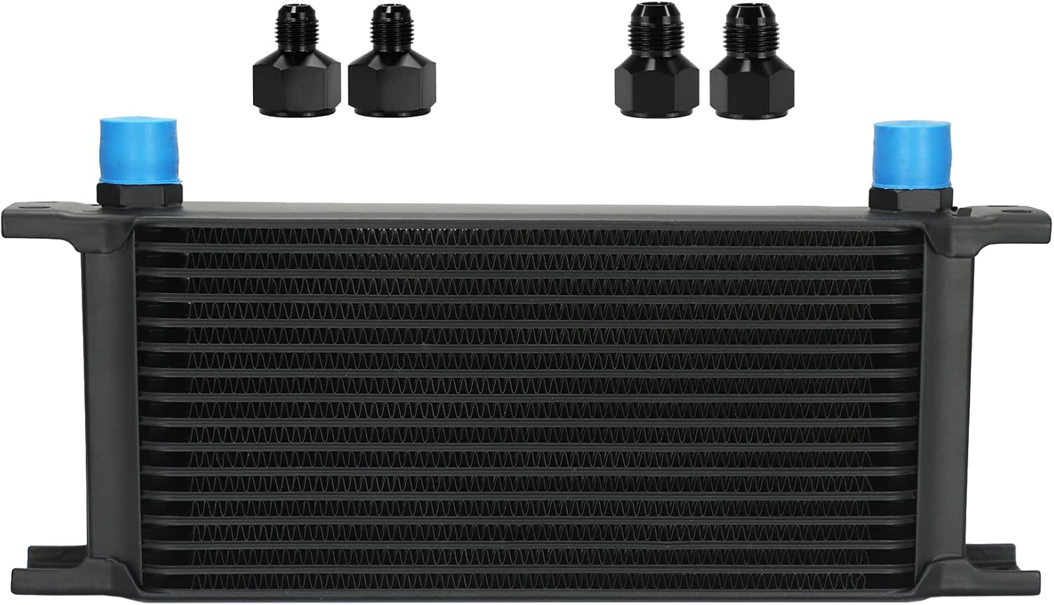 Ucreative 16 Row Aluminum Engine Transmission Oil Cooler Kit