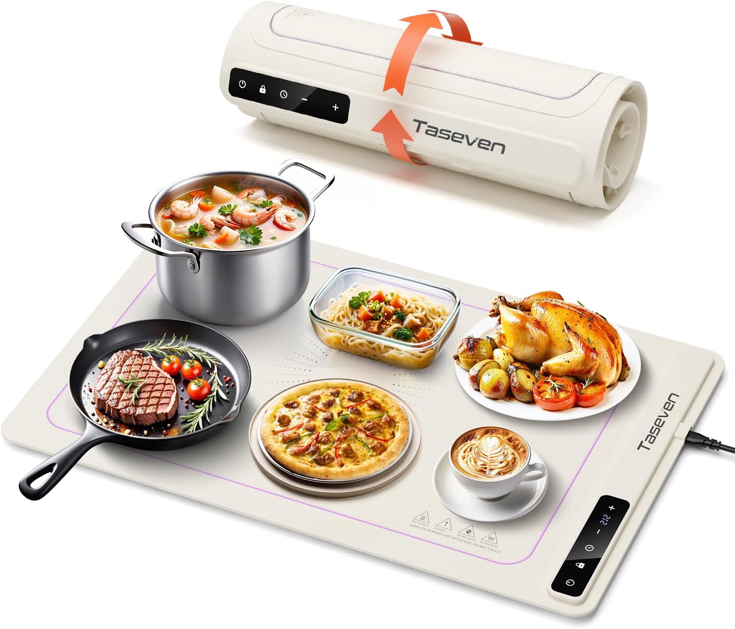 Food Warming Mat with 7 Temperature Settings for All Occasions