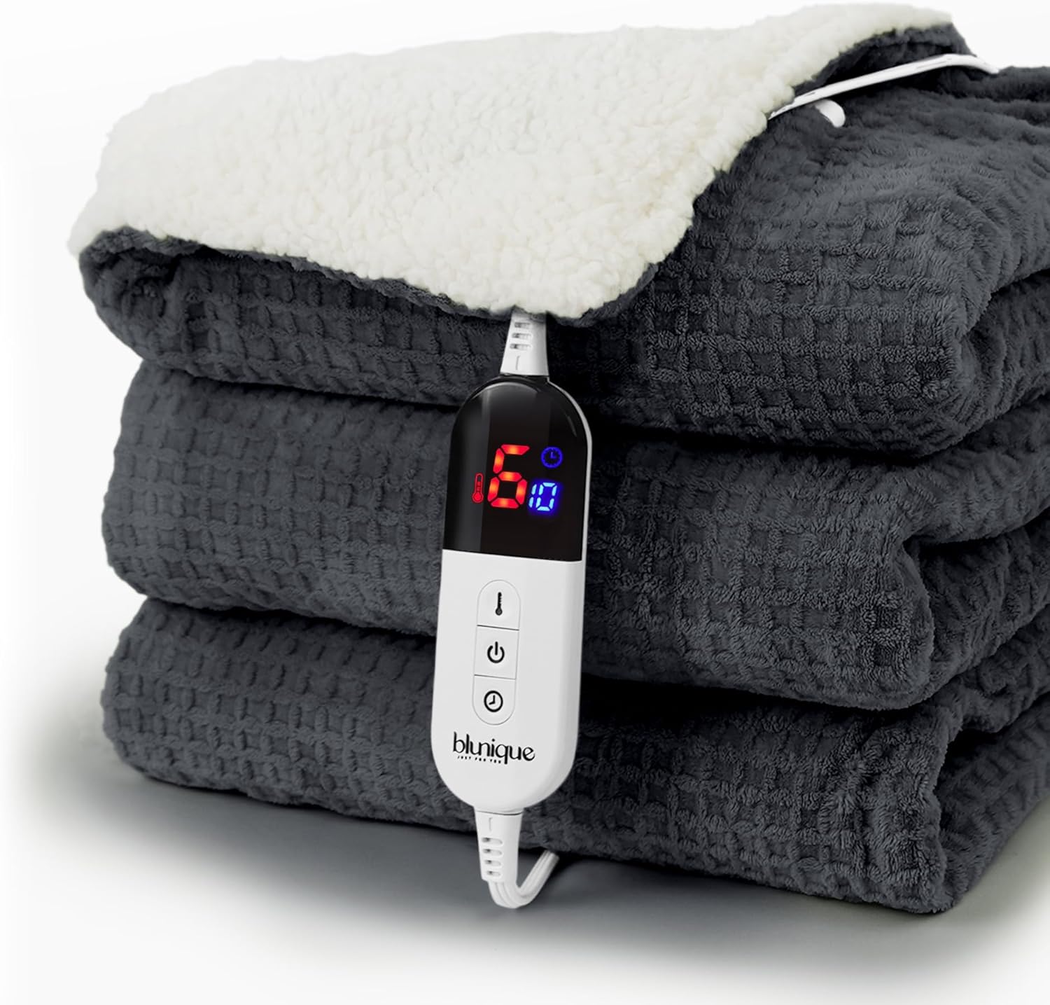 Heated Blanket Electric Blanket Full Waffle for Cozy Comfort
