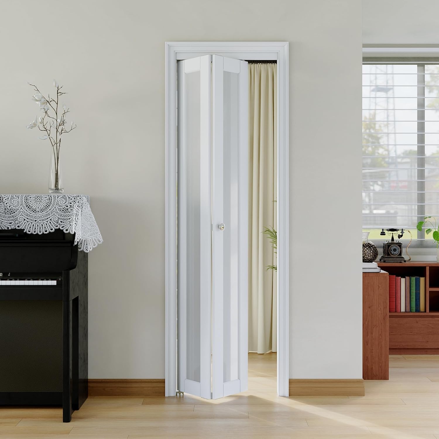 Bifold Doors for 24in x 80in Opening - Premium Frosted Closet Door