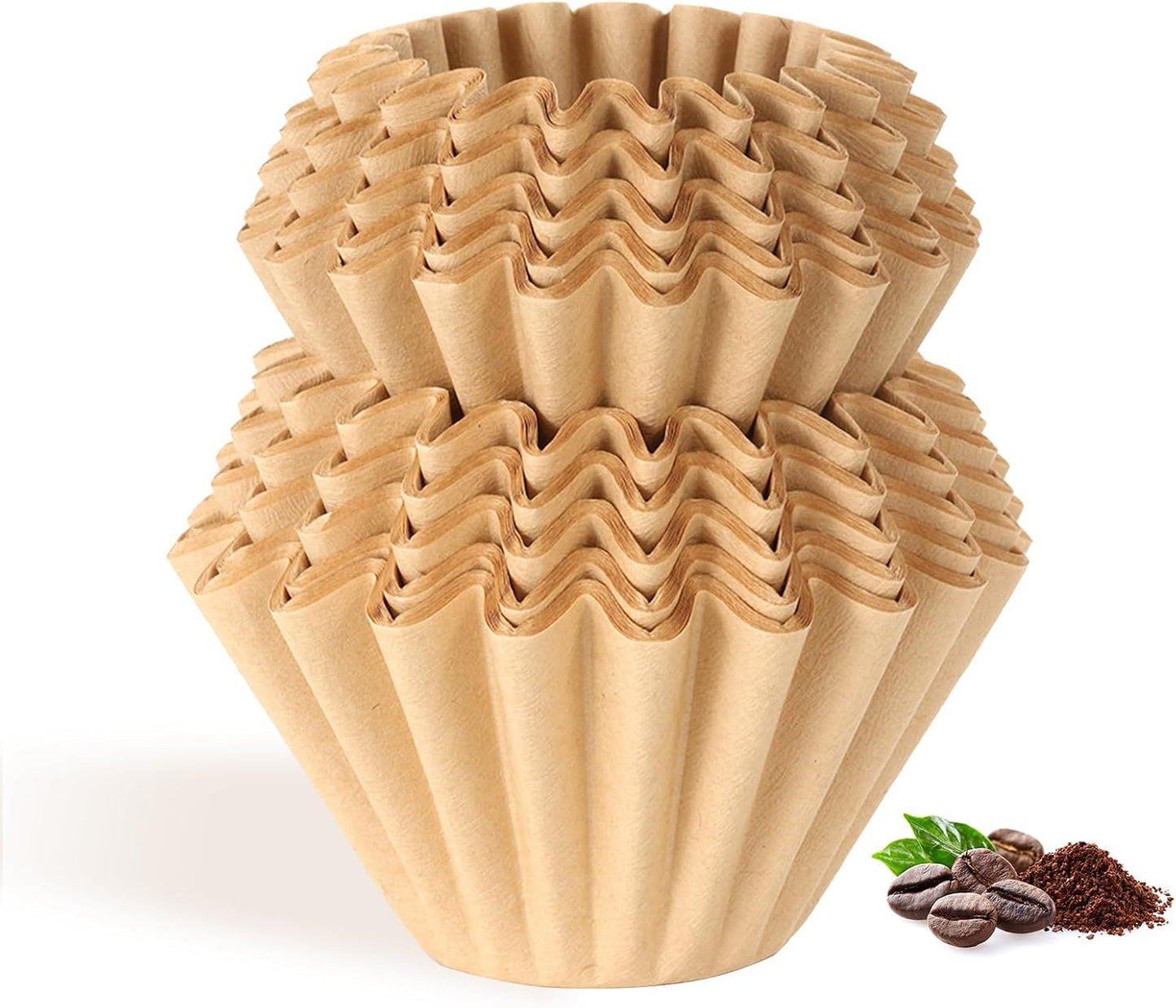 Velloray 100 Count Unbleached Coffee Filters - Perfect for 4-5 Cup Brewers!