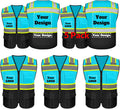 Safety Vest Customize Logo with 5 Pockets & Zipper