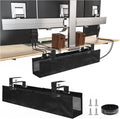 Under Desk Cable Management Tray - 27.56in Large Under-Table Organizer