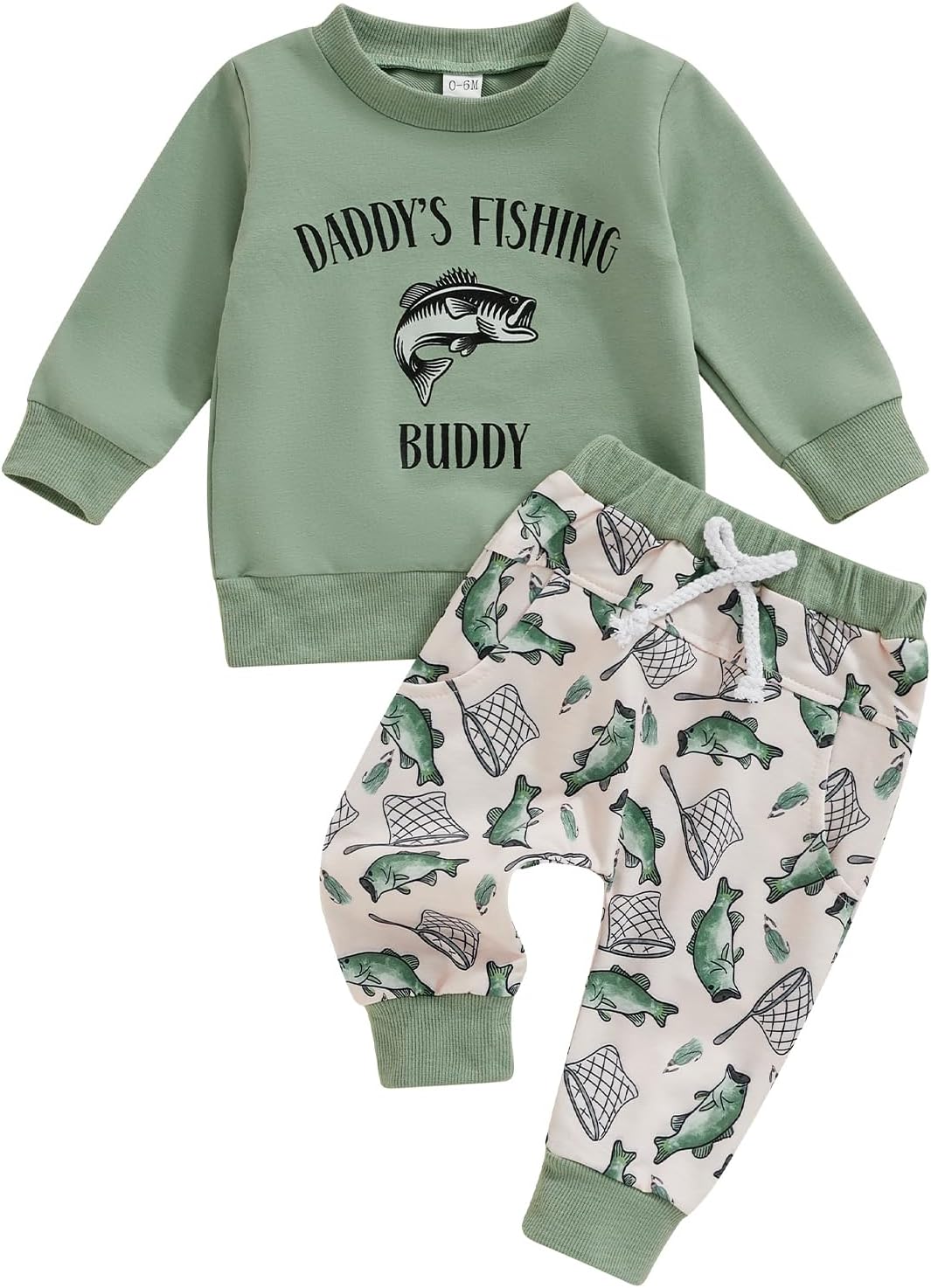 Daddy's Fishing Buddy 2Pc Toddler Outfit Set
