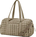 Quilted Travel Duffle Bag for Women Weekender - Lightweight 31L