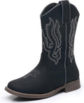Kids Cowboy Boots Square Toe Mid-Calf with Side Zipper (Style 5ZK9)