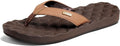 REDF Women's Dreams Flip Flops - Quilted Faux Leather Comfort