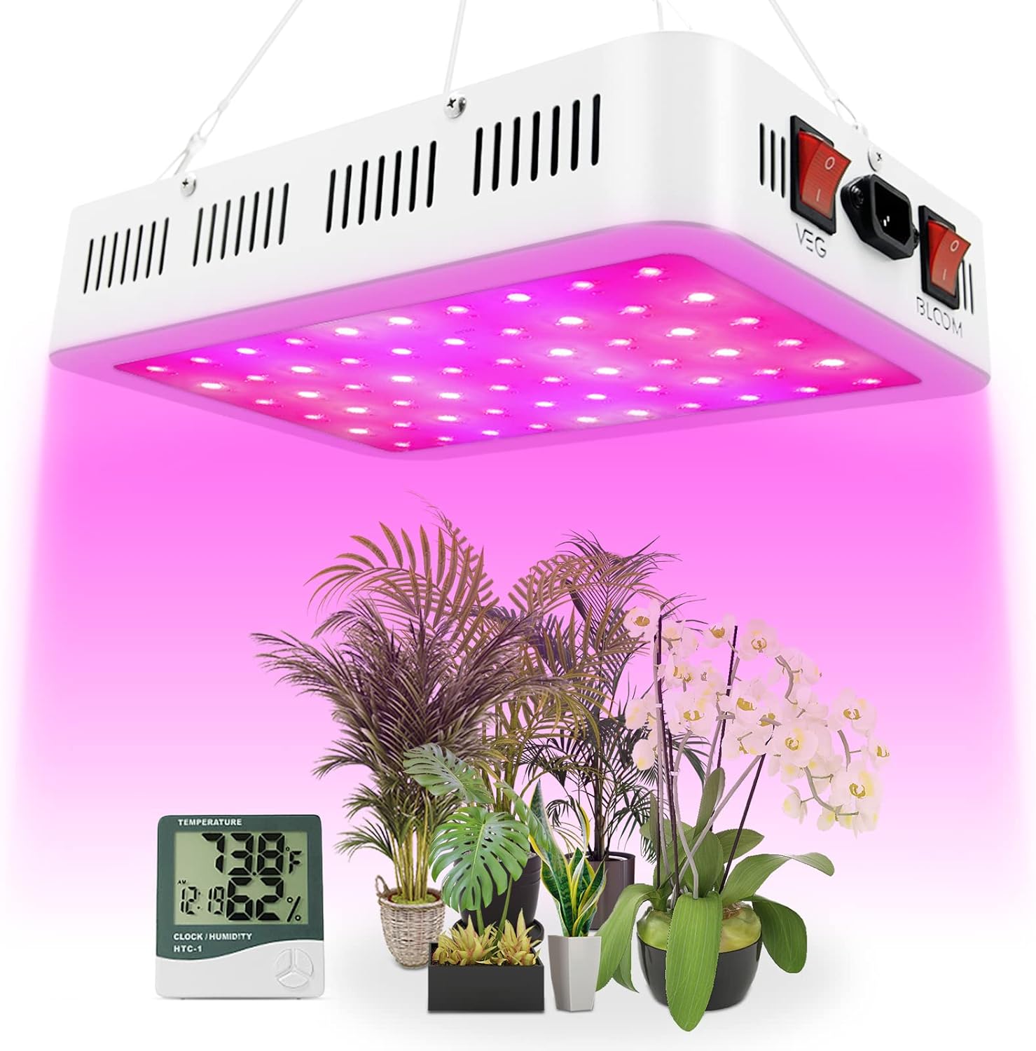 NAILGIRLS 600W LED Grow Light - Boost Indoor Plant Growth!