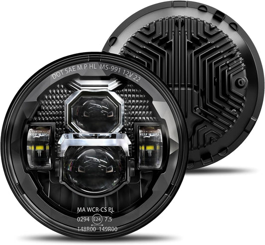 HWSTAR 2023 Upgraded 7 Inch LED Headlights for Jeep and More