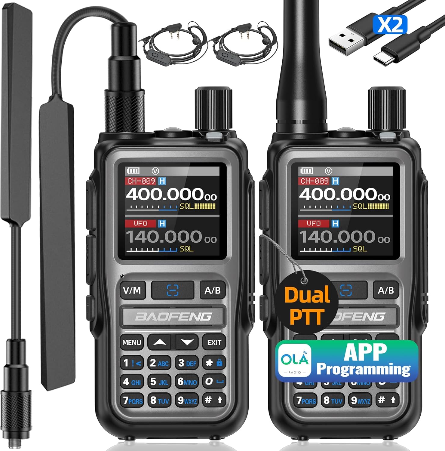 Baofeng UV-5R Mini Ham Radio: Long Range Two Way Communication