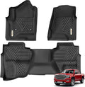 Floor Mats Compatible with 2014-2019 Silverado/Sierra Double Cab