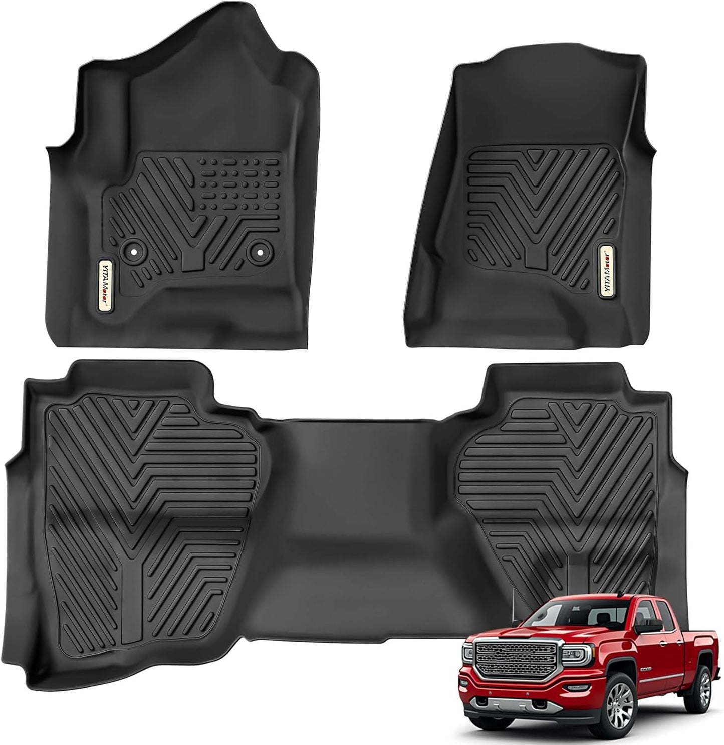 Custom Fit Floor Mats for 2014-2018 Silverado/Sierra 1500