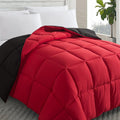 King Size Red/Black Down Alternative Comforter - All Season Cozy