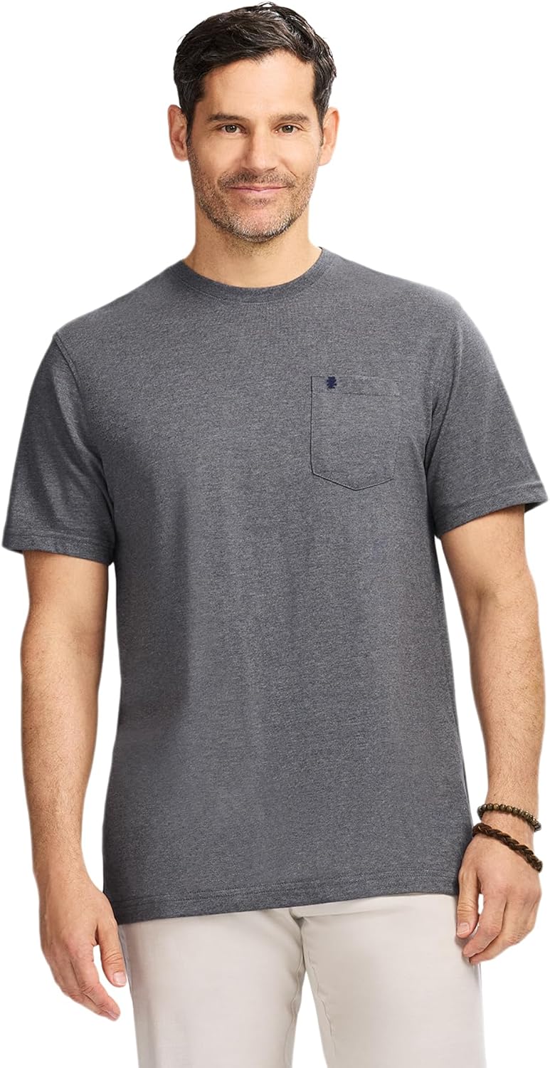 IZOD Men's Saltwater Soft Wash Pocket Crew T-Shirt Review