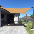 SUNNY GUARD Custom Size 10ft x 14ft Peach Fuzz Sun Shade Sail - UV