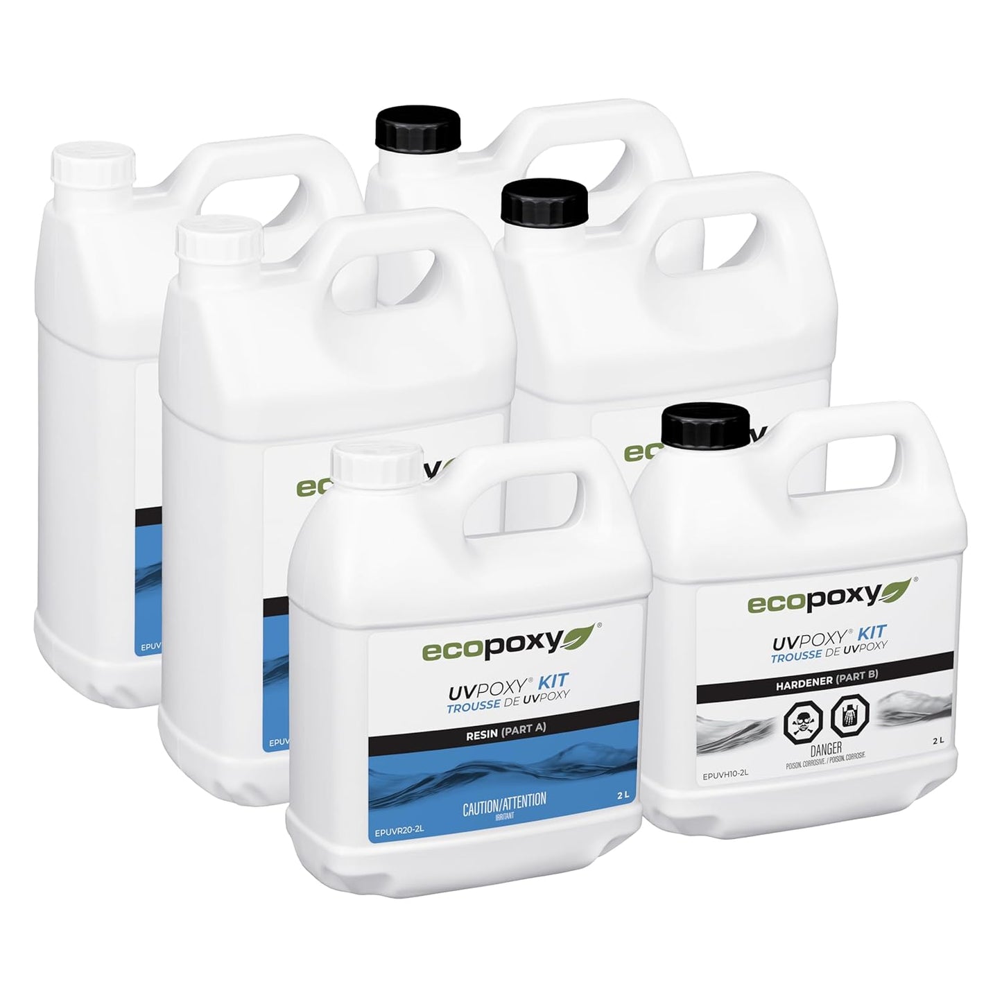 UVPoxy Table Top Coating & Art Epoxy Resin Kit - High-Gloss Finish