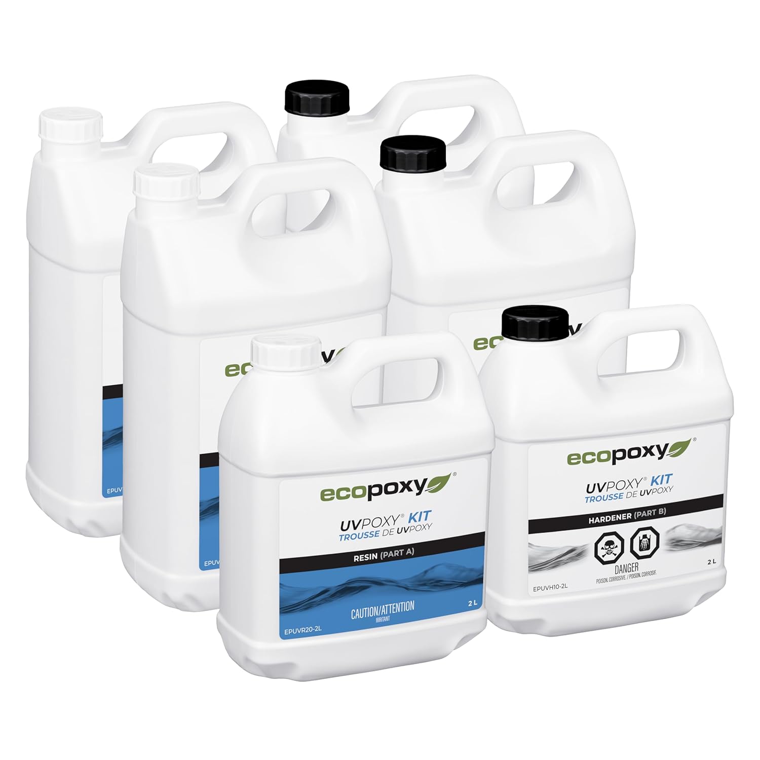 UVPoxy Table Top Coating & Art Epoxy Resin Kit - High-Gloss Finish