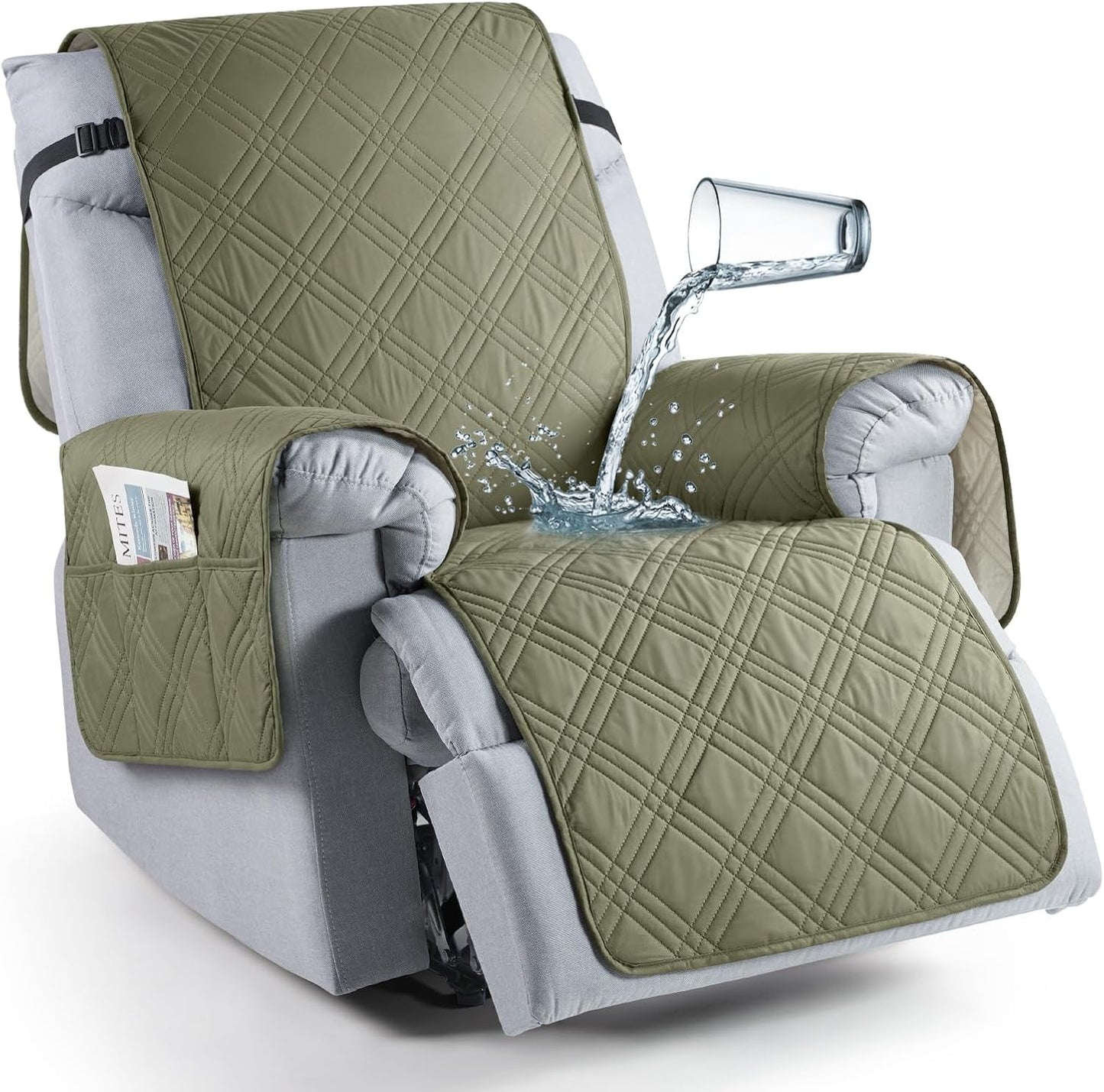 100% Waterproof Recliner Chair Cover for Kids and Pets