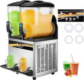 Commercial Slushy Machine 2x15L Tank - Heavy Duty Frozen Drink Maker