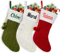 Personalized Christmas Stockings 16 in Knit Name Stocking - Family Set